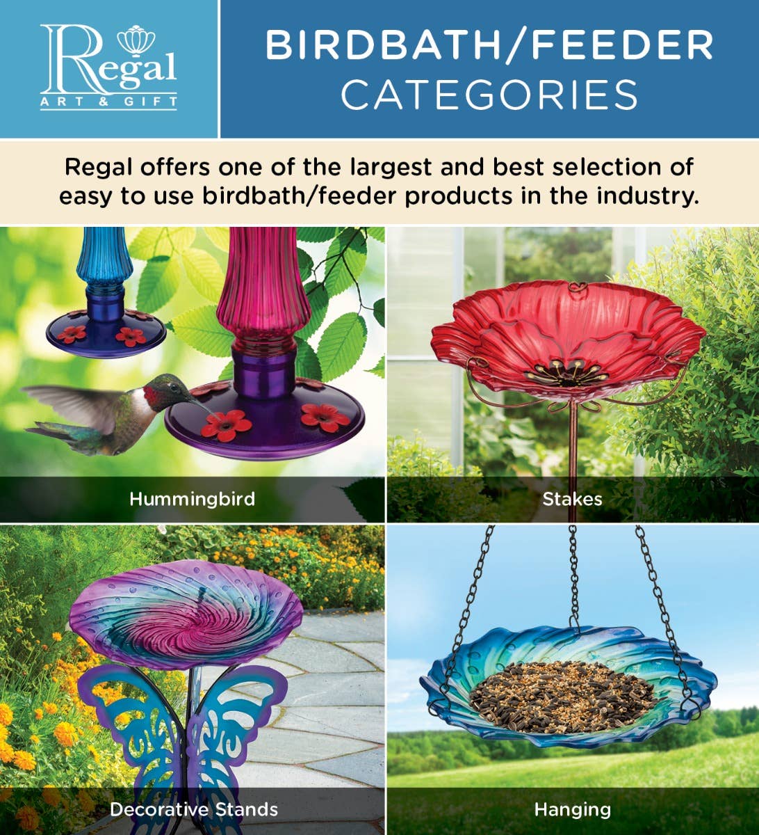 Illuminate Solar Birdfeeder Stake - Flowers