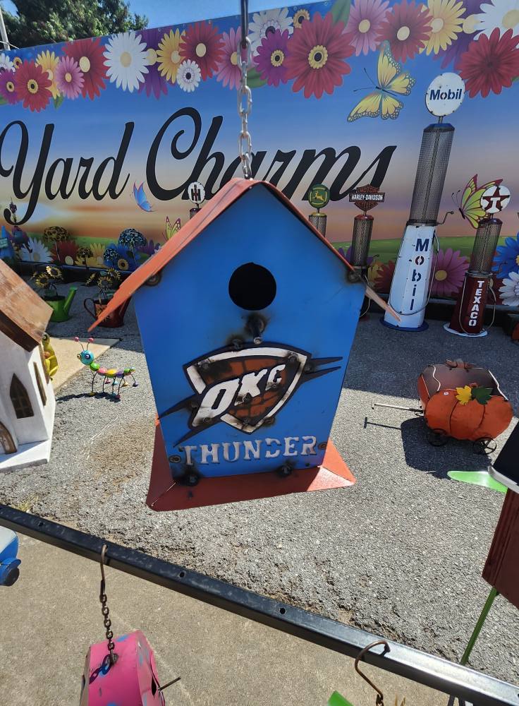 OKC Thunder birdhouse