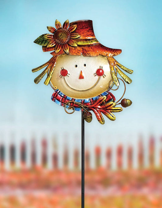 Fall scarecrow stake