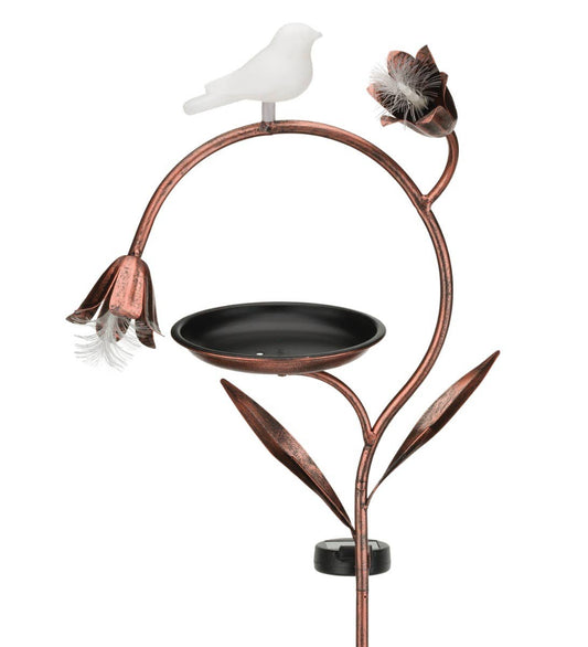 Illuminate Solar Birdfeeder Stake - Flowers