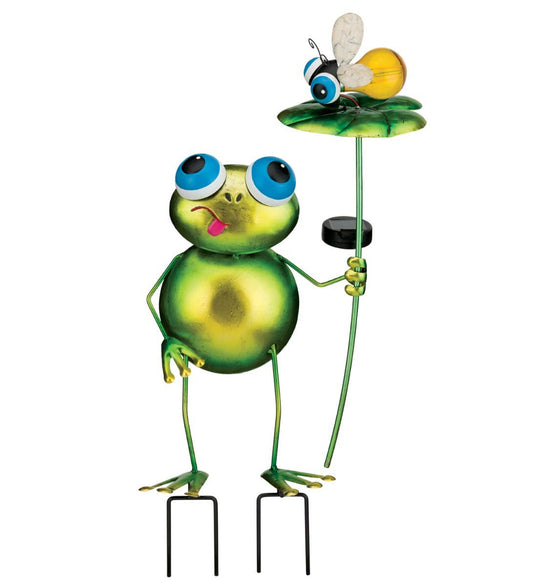 Backyard Solar Stake - Frog