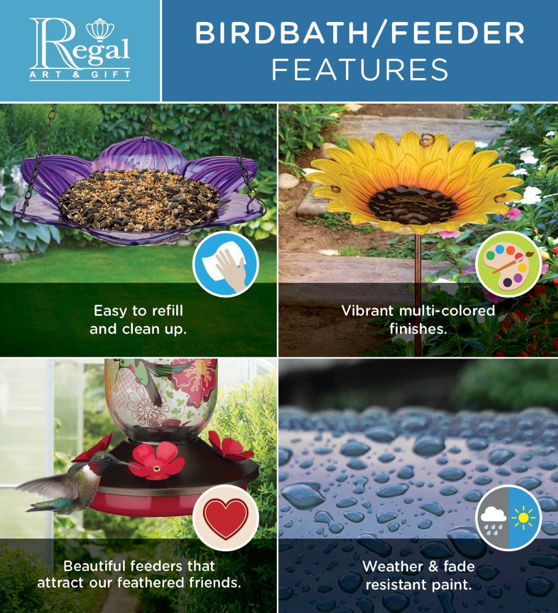 Illuminate Solar Birdfeeder Stake - Flowers