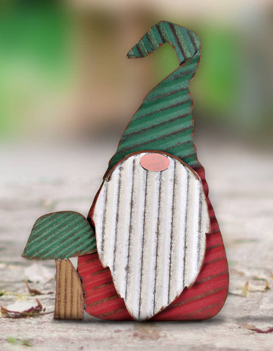 Red Gnome Porch Sitter