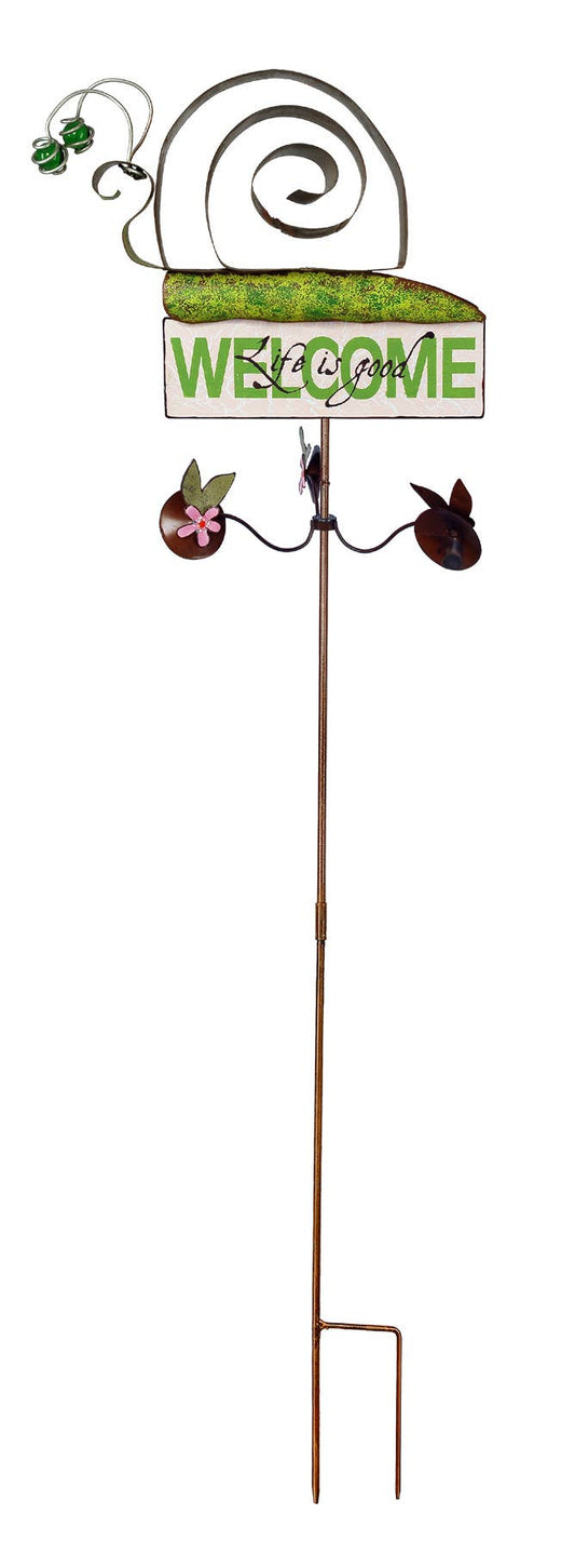 Enchanted Garden Snail Spinner Motion Garden Stake - 90532