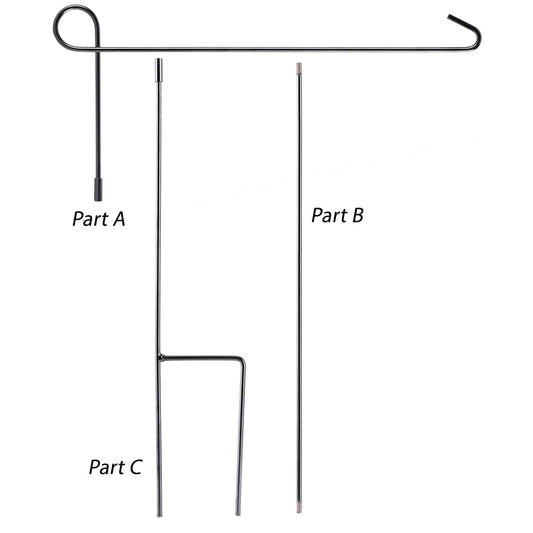 Garden Flag Pole 3pc
