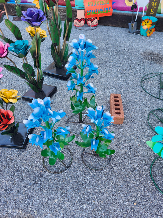 Blue Bonnet flowers 3pc set