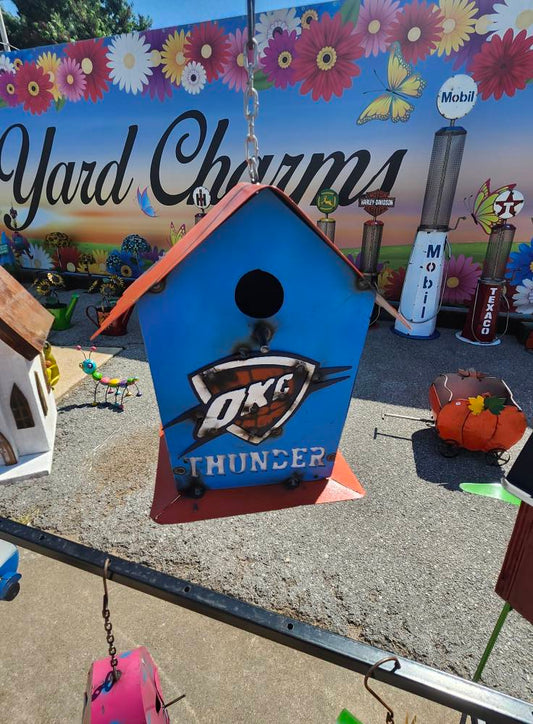 OKC Thunder birdhouse